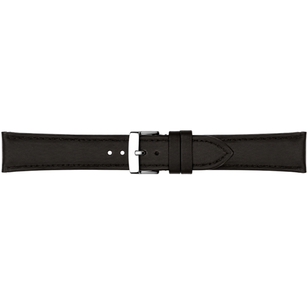 Horlogeband Leer Zwart