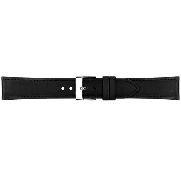 Horlogeband Leer Zwart