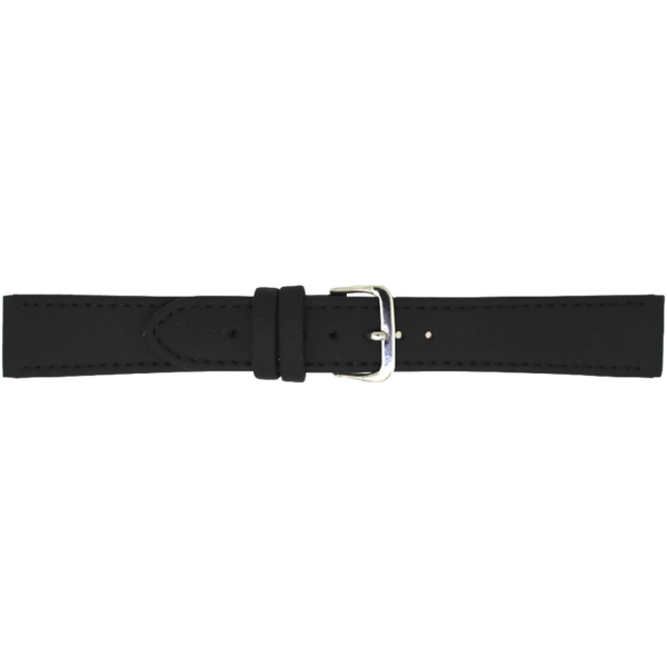 Horlogeband Leer Zwart