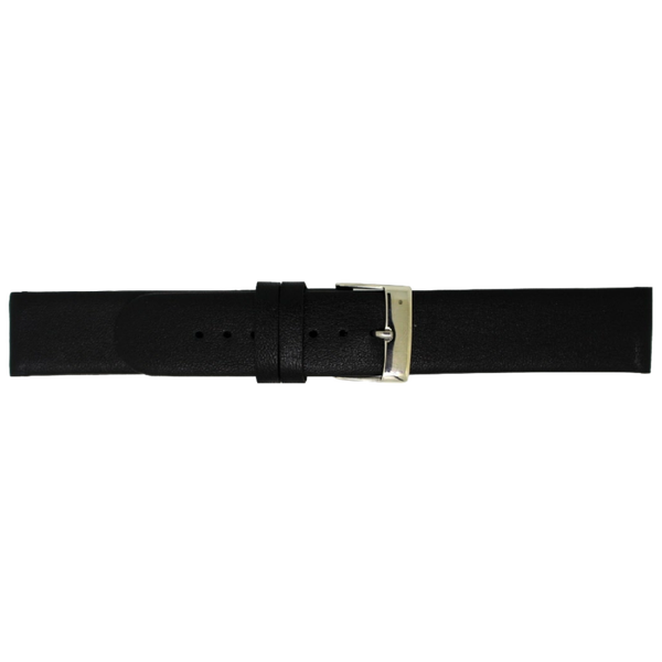 Horlogeband Leer Zwart