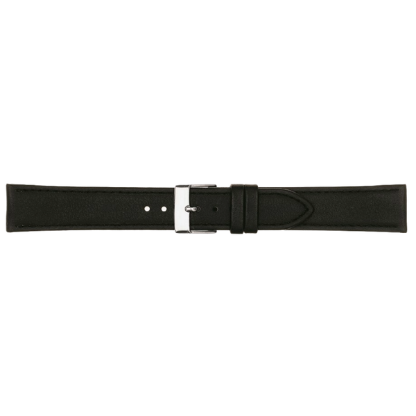 Horlogeband Leer Zwart XL