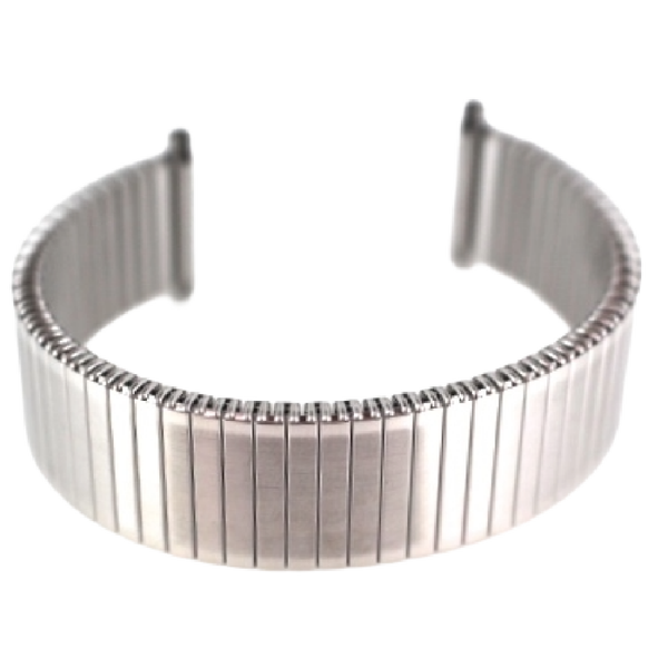 Horlogeband Rekband Zilver 16mm – G05