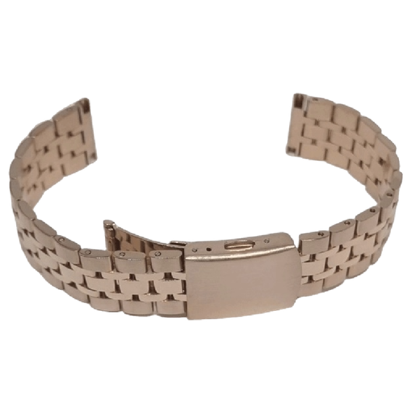 Horlogeband Metaal Schakelband Roségoud - GD019