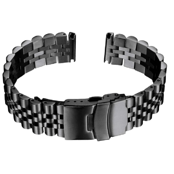 Horlogeband Metaal Schakelband Zwart - GD251