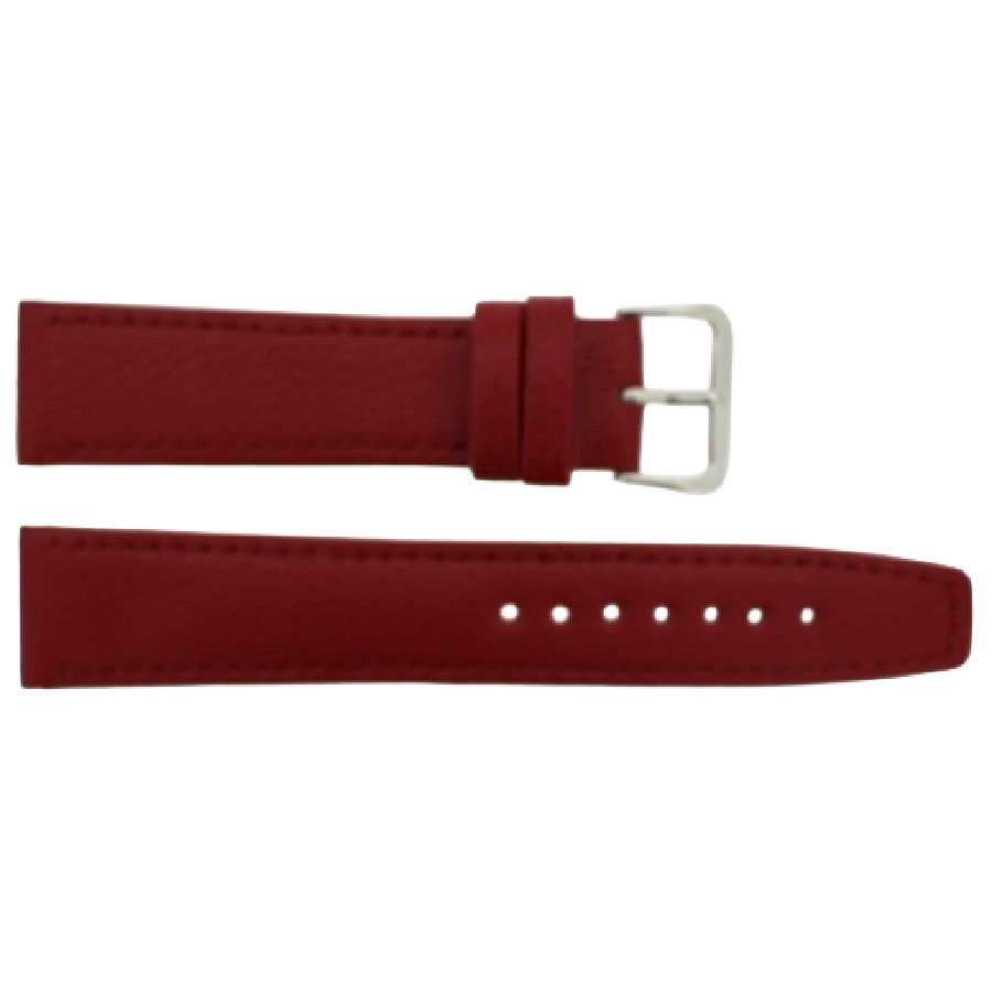 Horlogeband Rood Leer