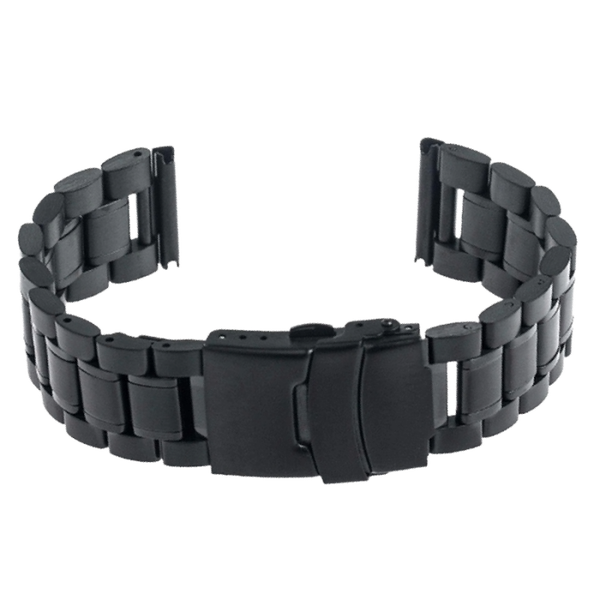 Horlogeband Staal Schakelband Zwart - GD016