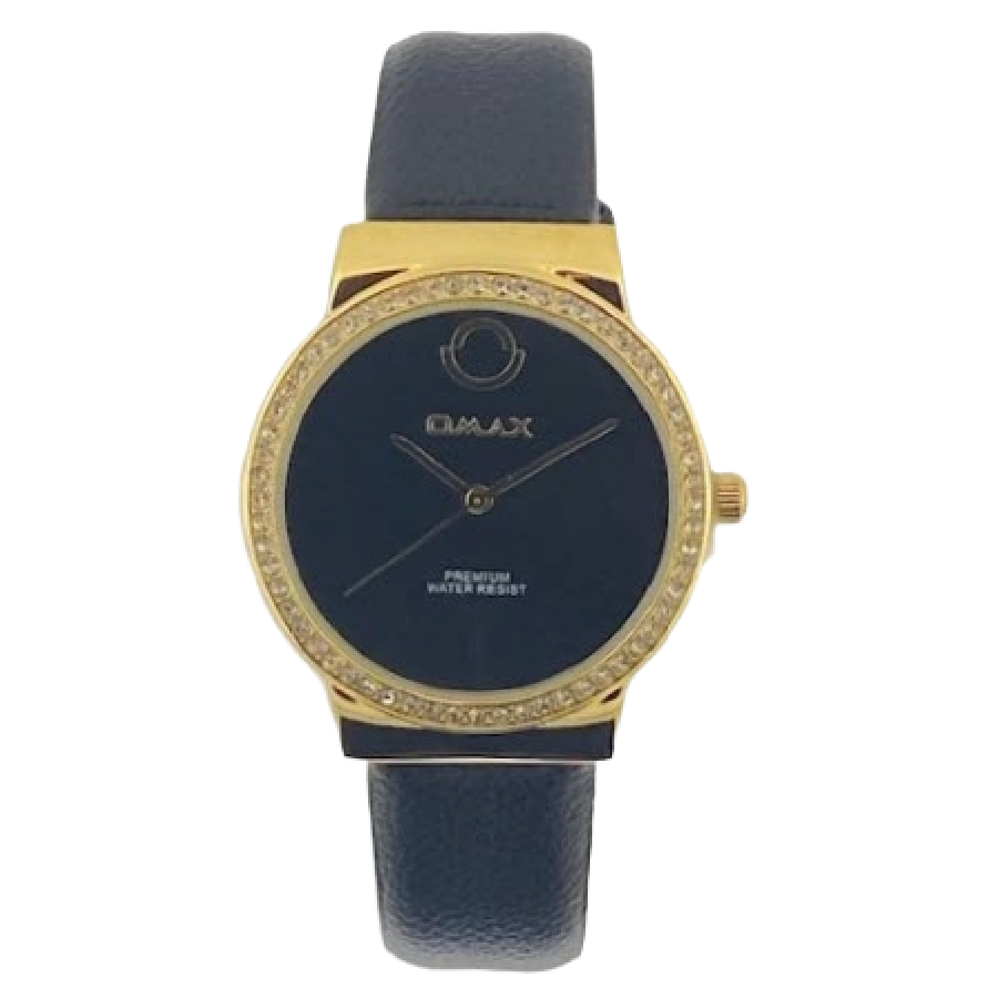OMAX Dameshorloge Goud Metaal Leren Band - X146