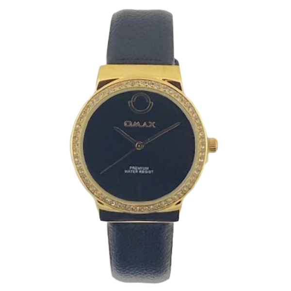 OMAX Dameshorloge Goud Metaal Leren Band - X146
