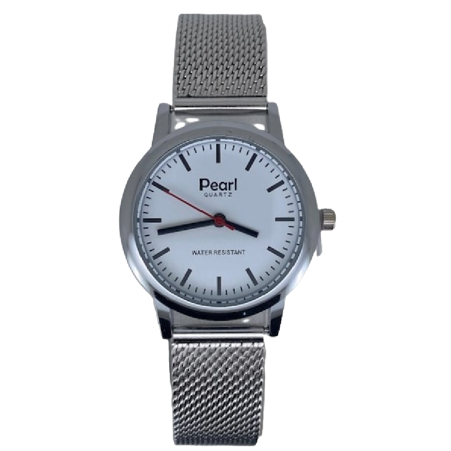 Pearl Dameshorloge Zilver Milanese Band - 10/PL004S.M