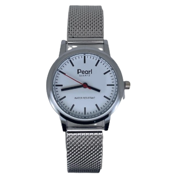 Pearl Dameshorloge Zilver Milanese Band - 10/PL004S.M
