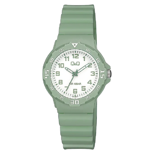 Q&Q Dameshorloge Groen Kunststof - V07A-005VY