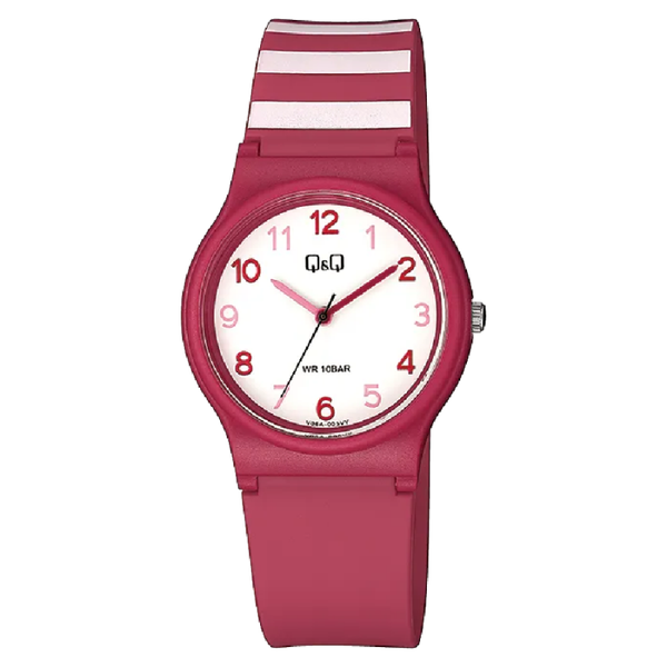 Q&Q Dameshorloge Rood Kunststof - V06A-005VY