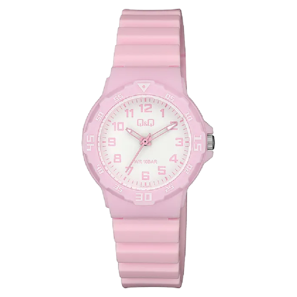 Q&Q Dameshorloge Roze Kunststof - V07A-007VY