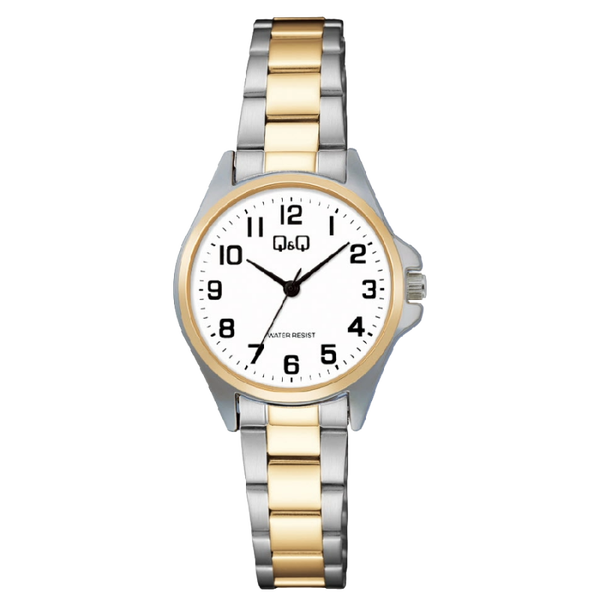 Q&Q Dameshorloge Zilver Goud Metaal – C37A-017PY