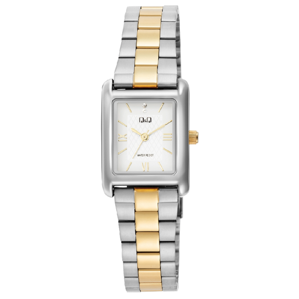 Q&Q Dameshorloge Zilver Goud Metaal – C69A-006PY