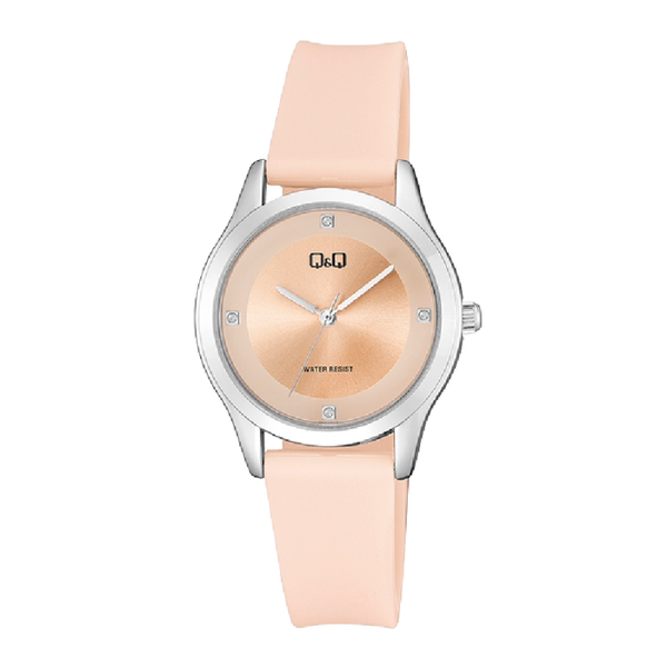 Q&Q Dameshorloge Zilver Metaal Kunststof Band - QZ51J302Y