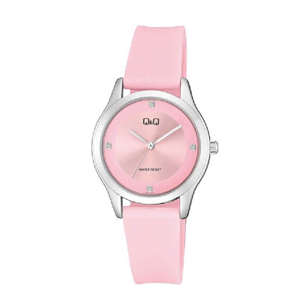 Q&Q Dameshorloge Zilver Metaal Kunststof Band - QZ51J332Y