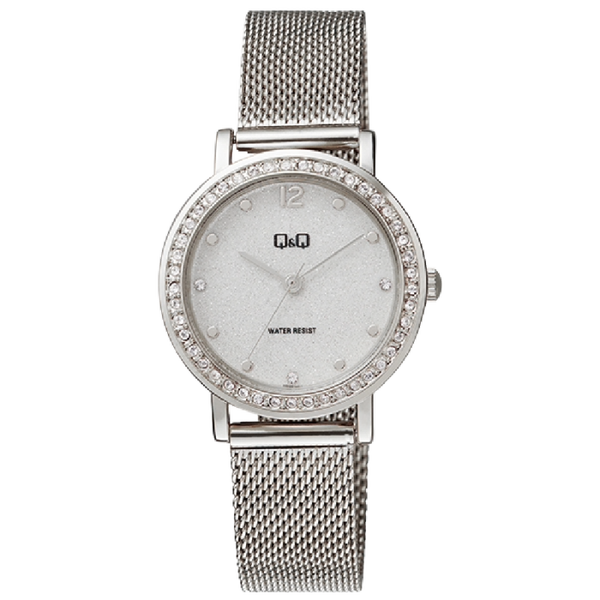 Q&Q Dameshorloge Zilver Metalen Band - QB45J201Y