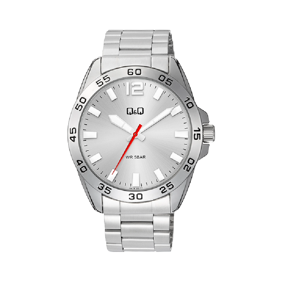 Q&Q Herenhorloge Zilver RVS - Q87B-001PY