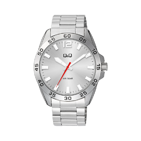 Q&Q Herenhorloge Zilver RVS - Q87B-001PY