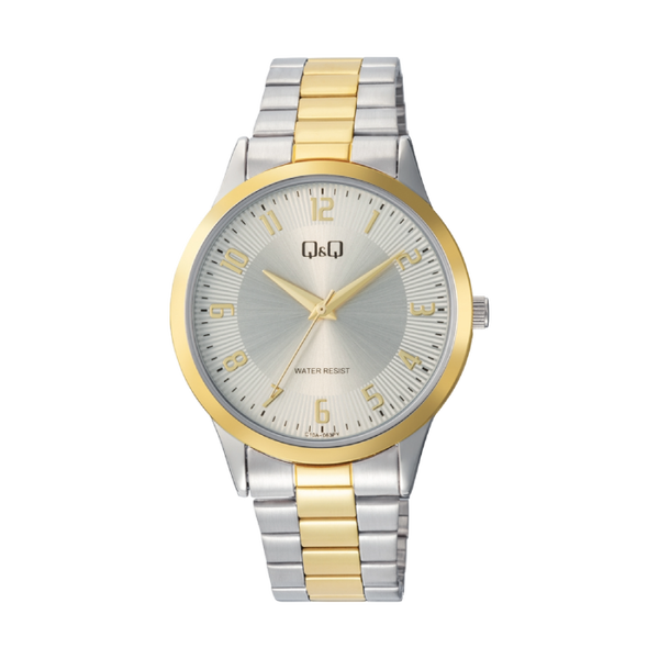 Q&Q Herenhorloge Zilver / Goud RVS - C10A-063PY