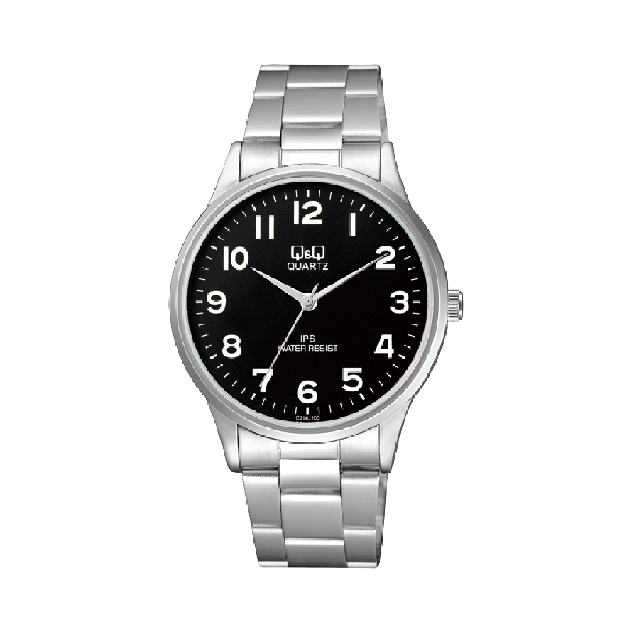Q&Q Herenhorloge Zilver RVS- C214J205Y
