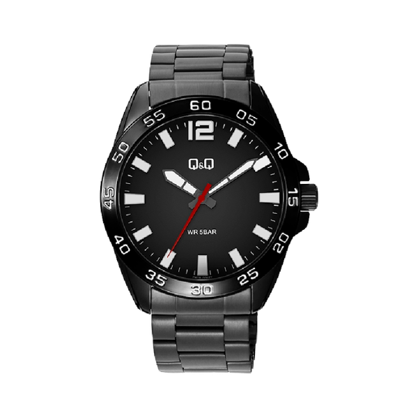Q&Q Herenhorloge Zwart Metaal - Q87B-006PY