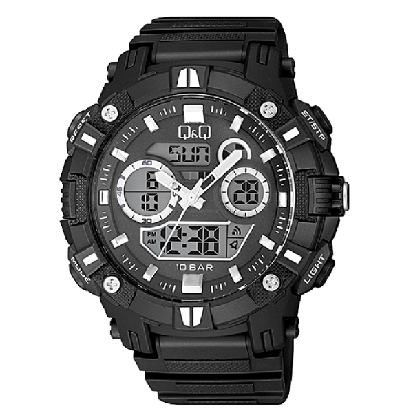 Q&Q Herenhorloge Digitaal Zwart Kunststof - GW88J001Y