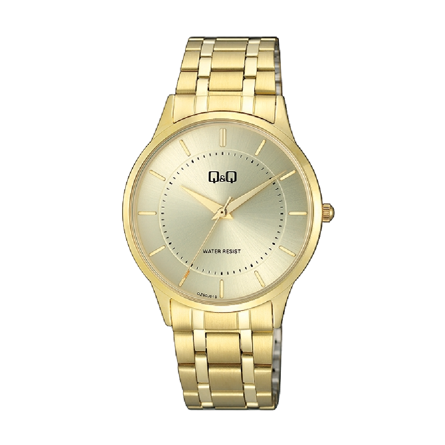 Q&Q Herenhorloge Goudkleurig Metaal - QZ60J010Y