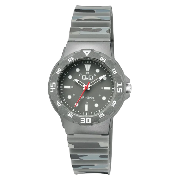 Q&Q Herenhorloge Grijs Kunststof - V07A-013VY
