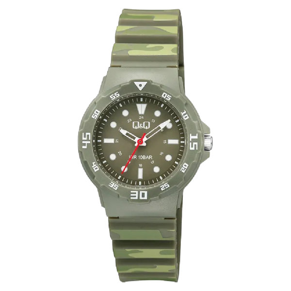 Q&Q Herenhorloge Groen Kunststof - V07A-012VY