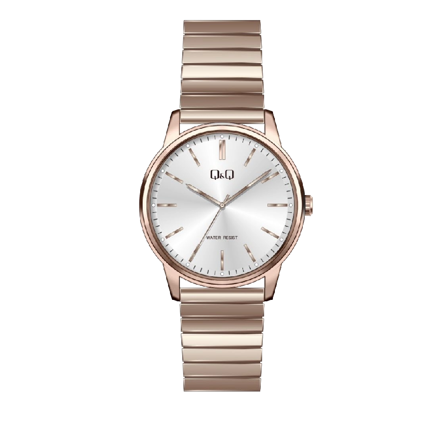 Q&Q Herenhorloge Roségoudkleurig RVS - Q968J804Y