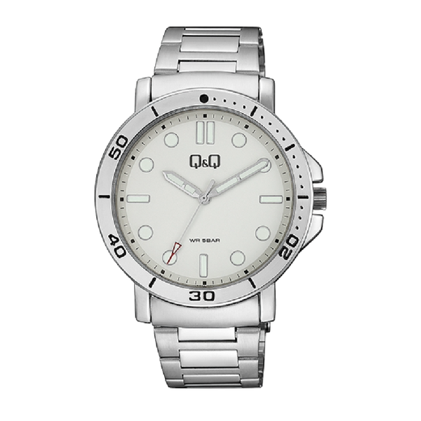 Q&Q Herenhorloge Zilver RVS - QB86J201Y