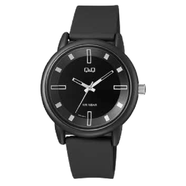 Q&Q Herenhorloge Zwart Kunststof - V29A-001VY