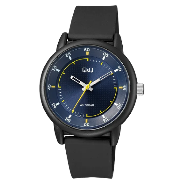 Q&Q Herenhorloge Zwart Kunststof - V29A-004VY