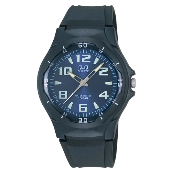 Q&Q Herenhorloge Zwart Kunststof - VP58J003Y