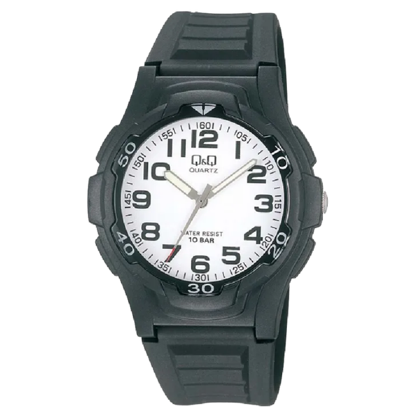 Q&Q Herenhorloge Zwart Kunststof - VP84J001Y