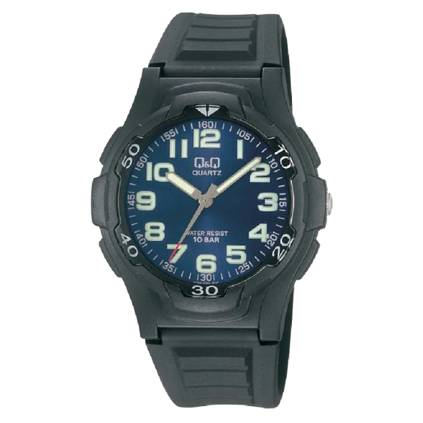 Q&Q Herenhorloge Zwart Kunststof - VP84J003Y