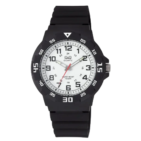 Q&Q Herenhorloge Zwart Kunststof - VR18J003Y