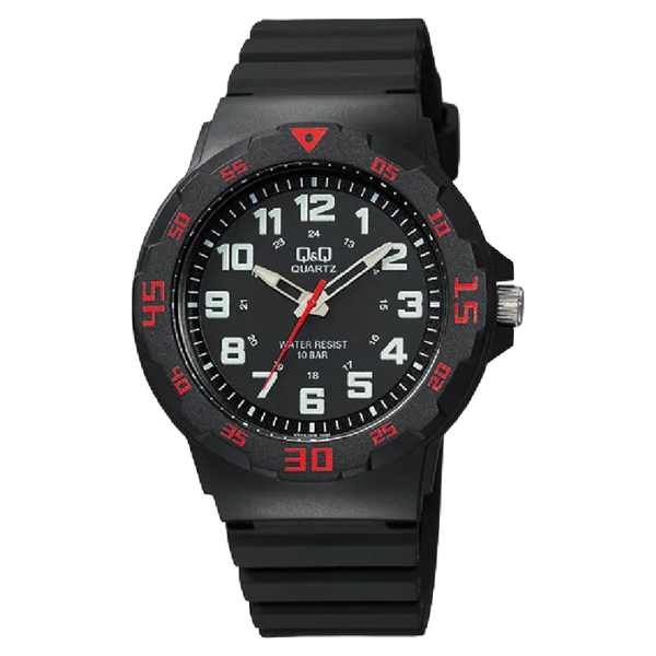 Q&Q Herenhorloge Zwart Kunststof - VR18J006Y