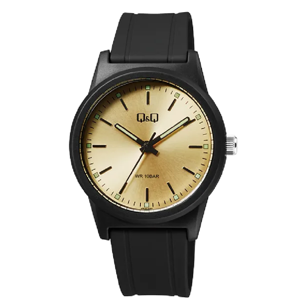 Q&Q Herenhorloge Zwart Kunststof - VR35J031Y