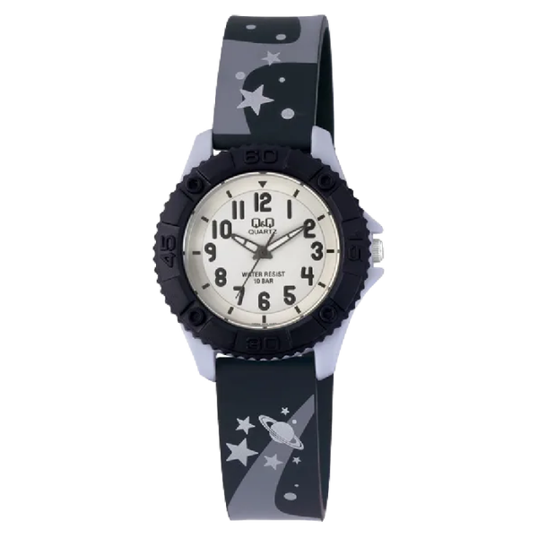Q&Q Kinderhorloge Zwart Kunststof - VQ96J013Y
