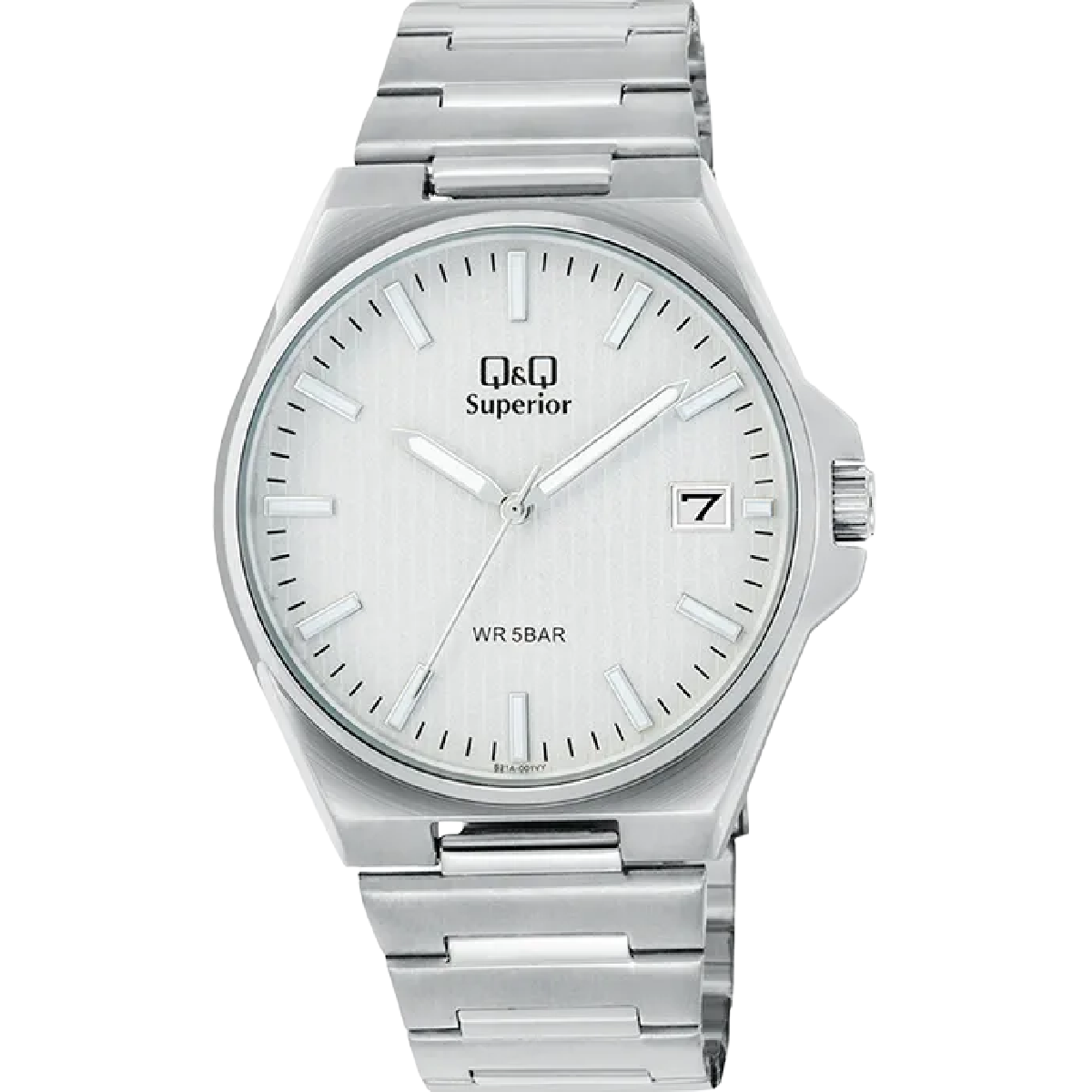 Q&Q Superior Herenhorloge Zilver 40mm - S21A-001VY