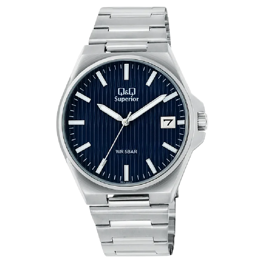 Q&Q Superior Heren Horloge Zilver Metaal - S21A-003VY