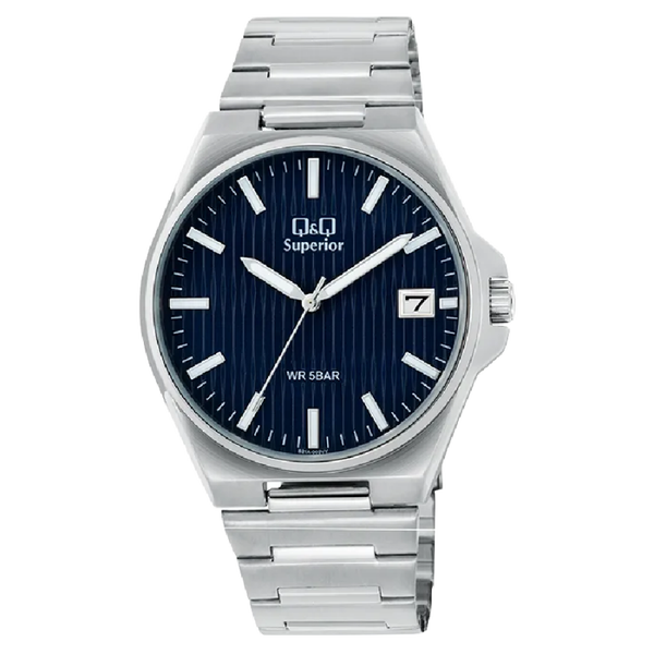 Q&Q Superior Heren Horloge Zilver Metaal - S21A-003VY