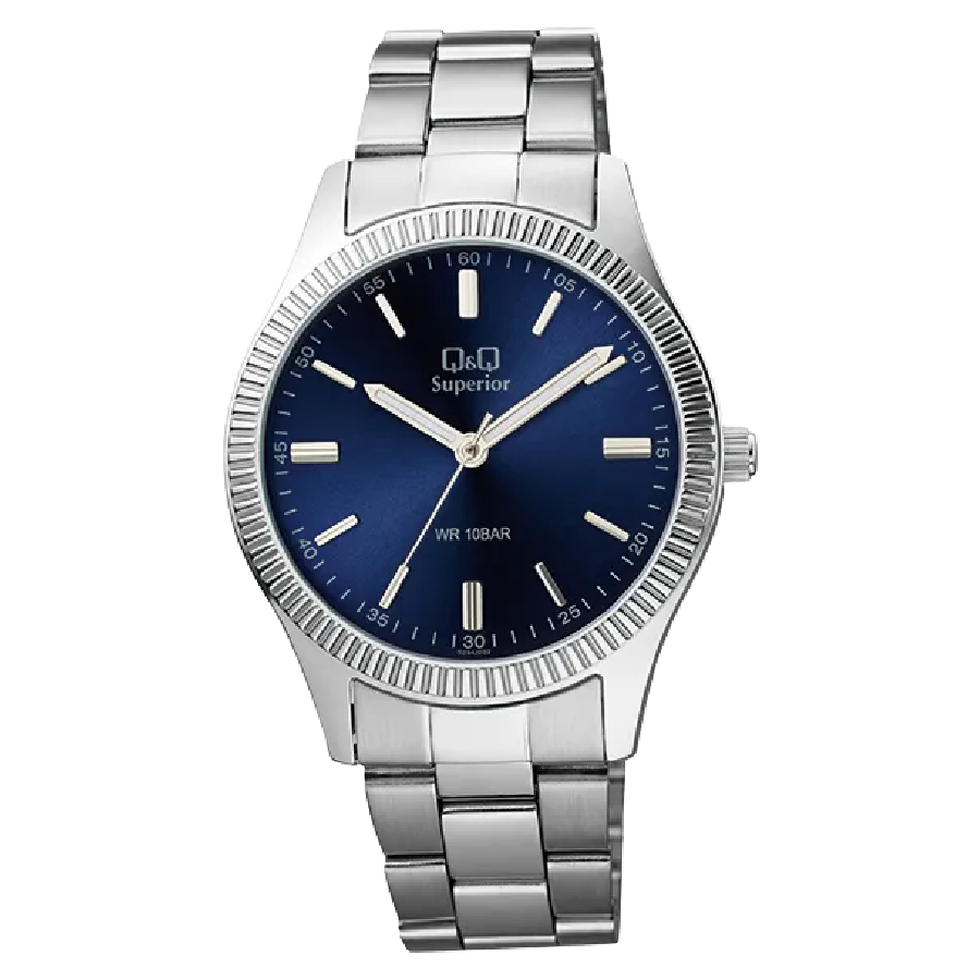 Q&Q Superior Heren Horloge Zilver Metaal - S294J202Y