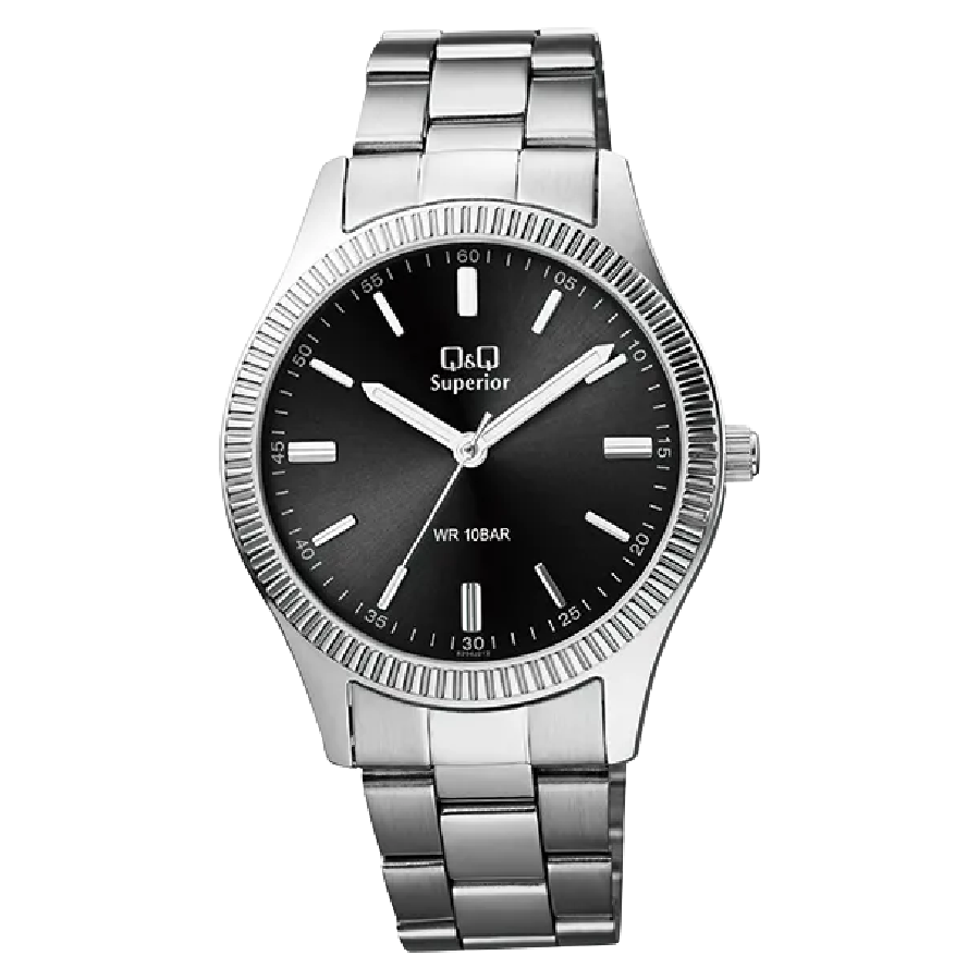 Q&Q Superior Heren Horloge Zilver Metaal - S294J212Y