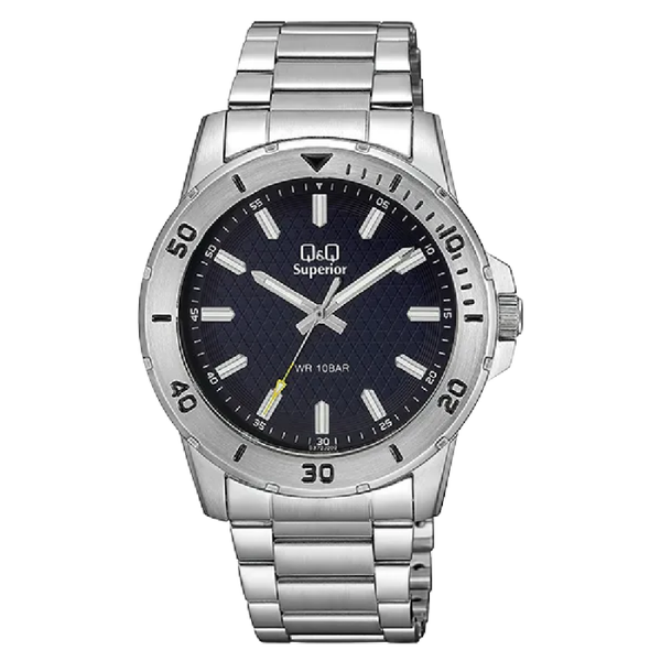Q&Q Superior Heren Horloge Zilver Metaal - S372J202Y