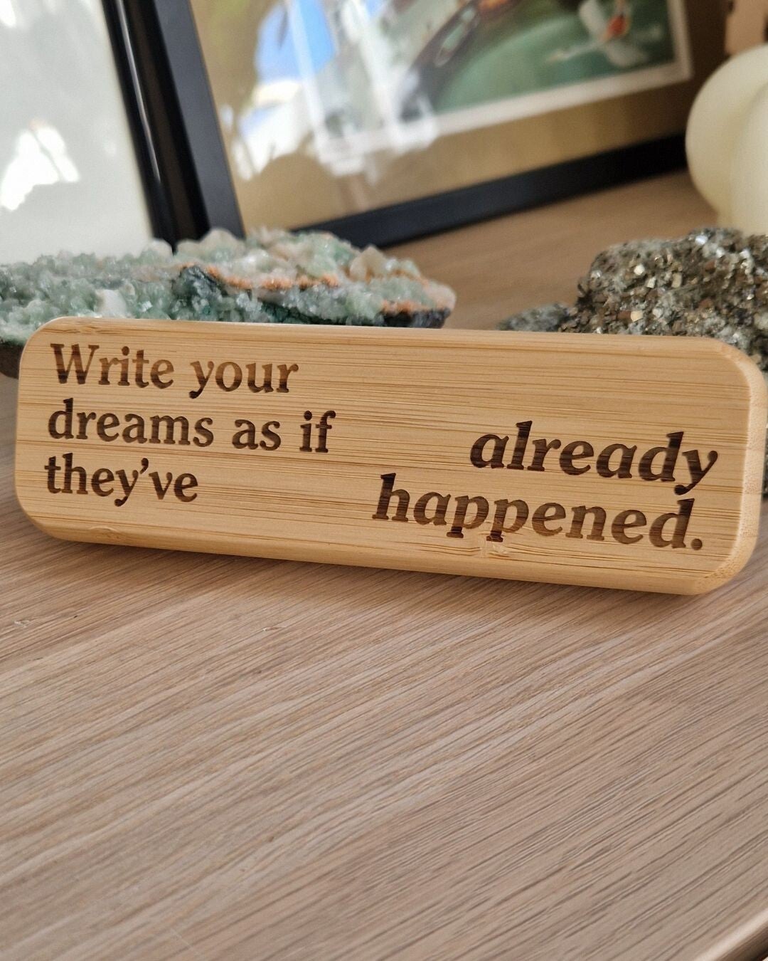 Set van Twee Bamboe Pennen in een Bamboe Doosje met Gravure