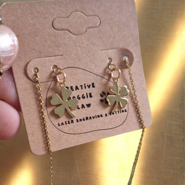 OORBELLEN THREADER LUCKY CLOVER